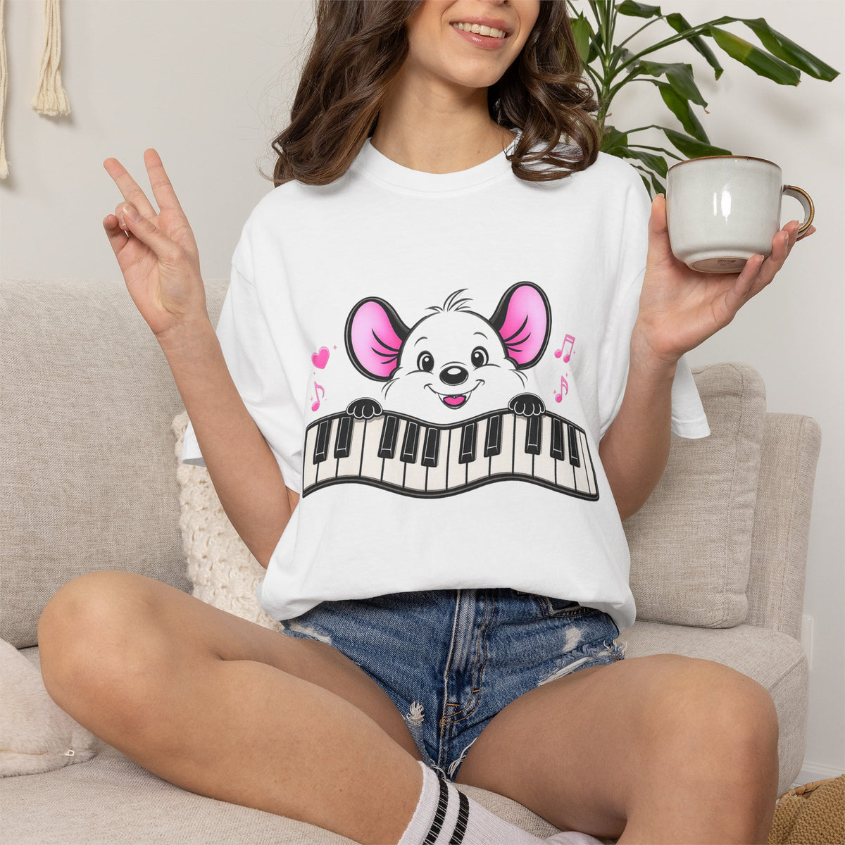 Mouse Piano Keyboard Shirt